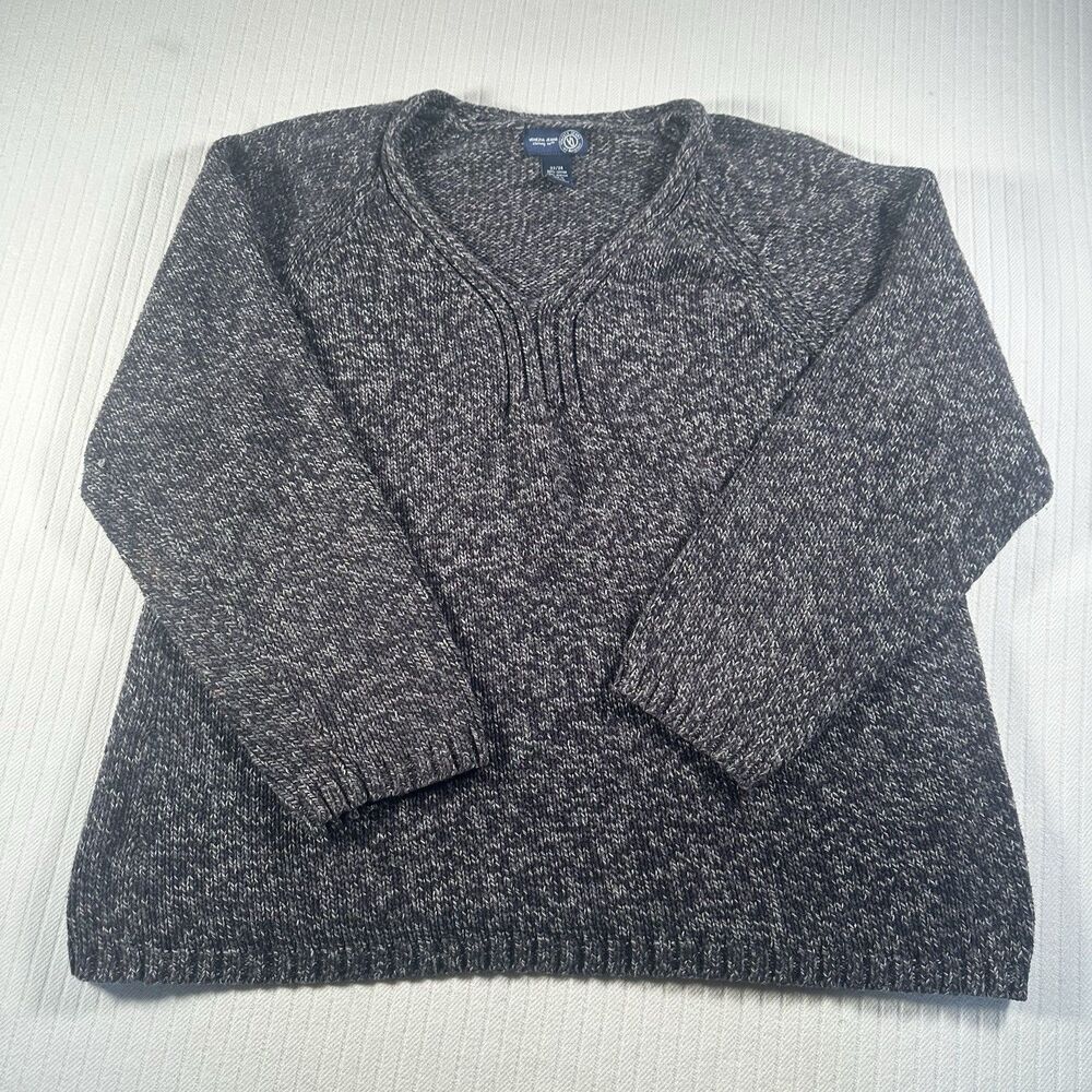 Venezia Jeans Co Women’s 22/24 Gray Knit Sweater Pullover Plus Size Cozy Casual